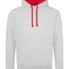 Heather Grey / Red